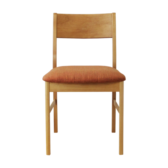 Natural Wood Upholstered Dining Chair