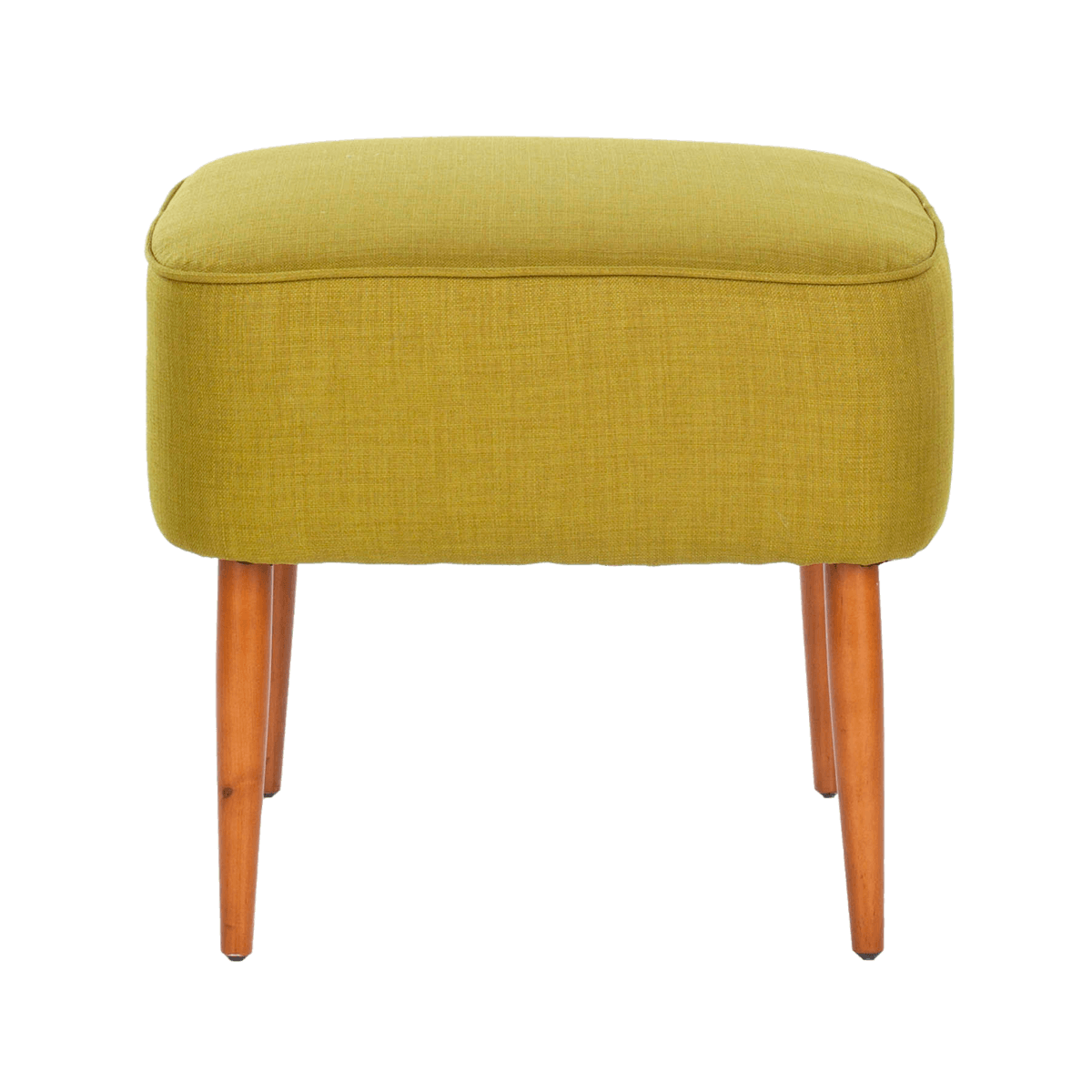 Mustard Yellow Upholstered Stool