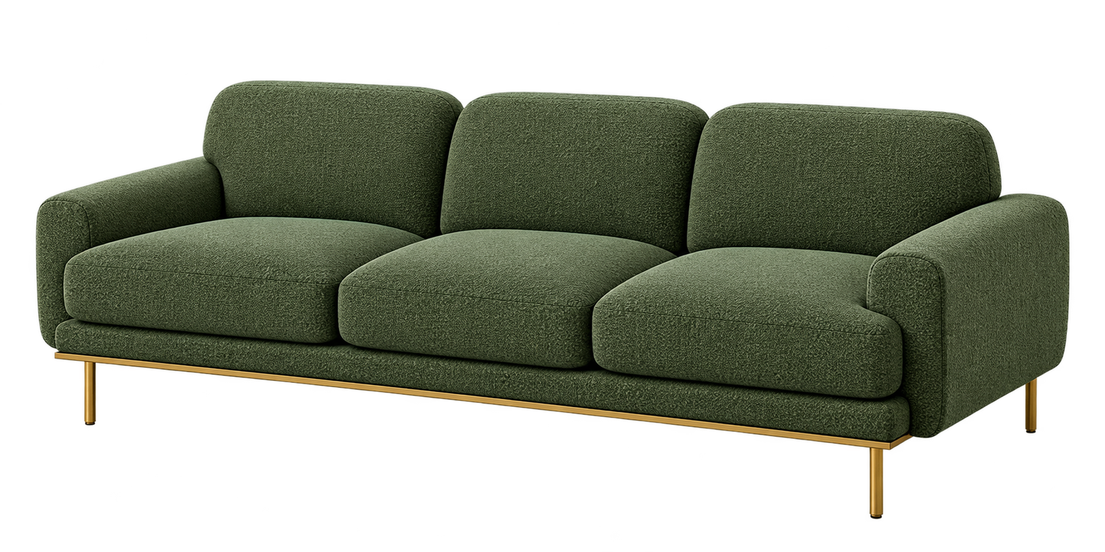 Forest Green 3-Seater Sofa