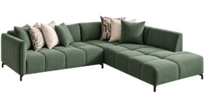 Olive Green Modular U-Shaped Sectional